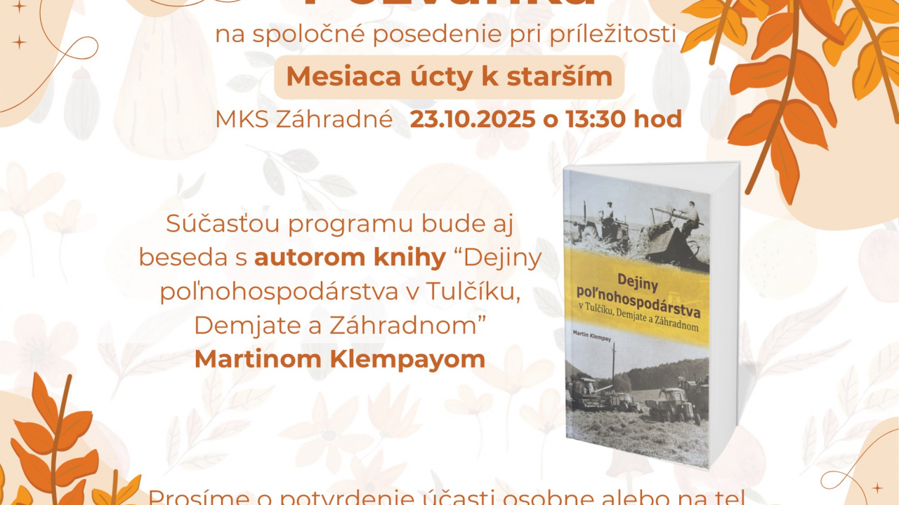 Úcta k starším 23.10.2025 