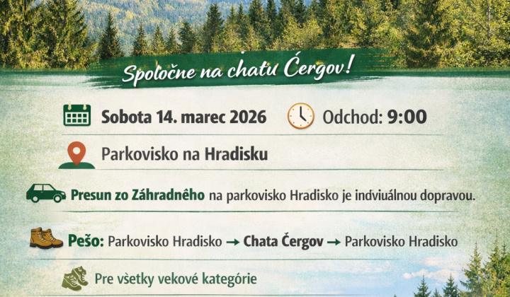 Fotka - Obecná turistická vychádzka na chatu Čergov
