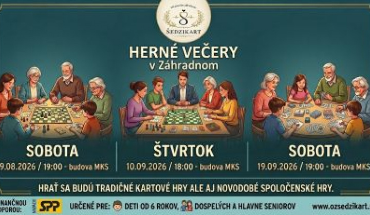 Fotka - Večer plný hier - Záhradné sa hrá