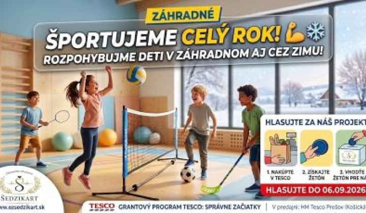 Fotka - Hlasujte za náš projekt „Športujeme celý rok!“