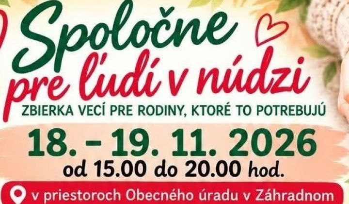 Fotka - Charitatívna zbierka „Spoločne pre ľudí v núdzi“