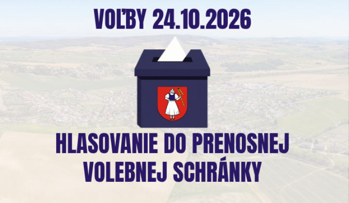 Fotka - Hlasovanie do prenosnej volebnej schránky